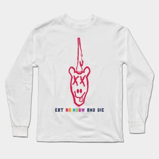 Grunge Unicorn : Eat Rainbow and Die Long Sleeve T-Shirt